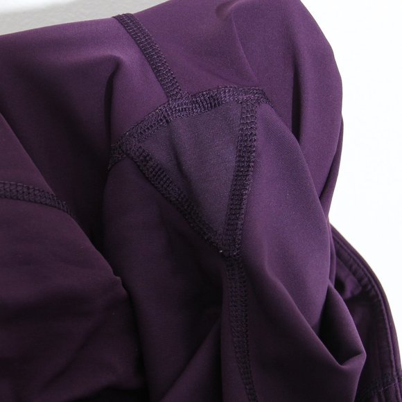 Lululemon Time to Shine Tight Leggings Deep Zinfandel Purple Mesh Luxtreme Sz 4 - Picture 14 of 15